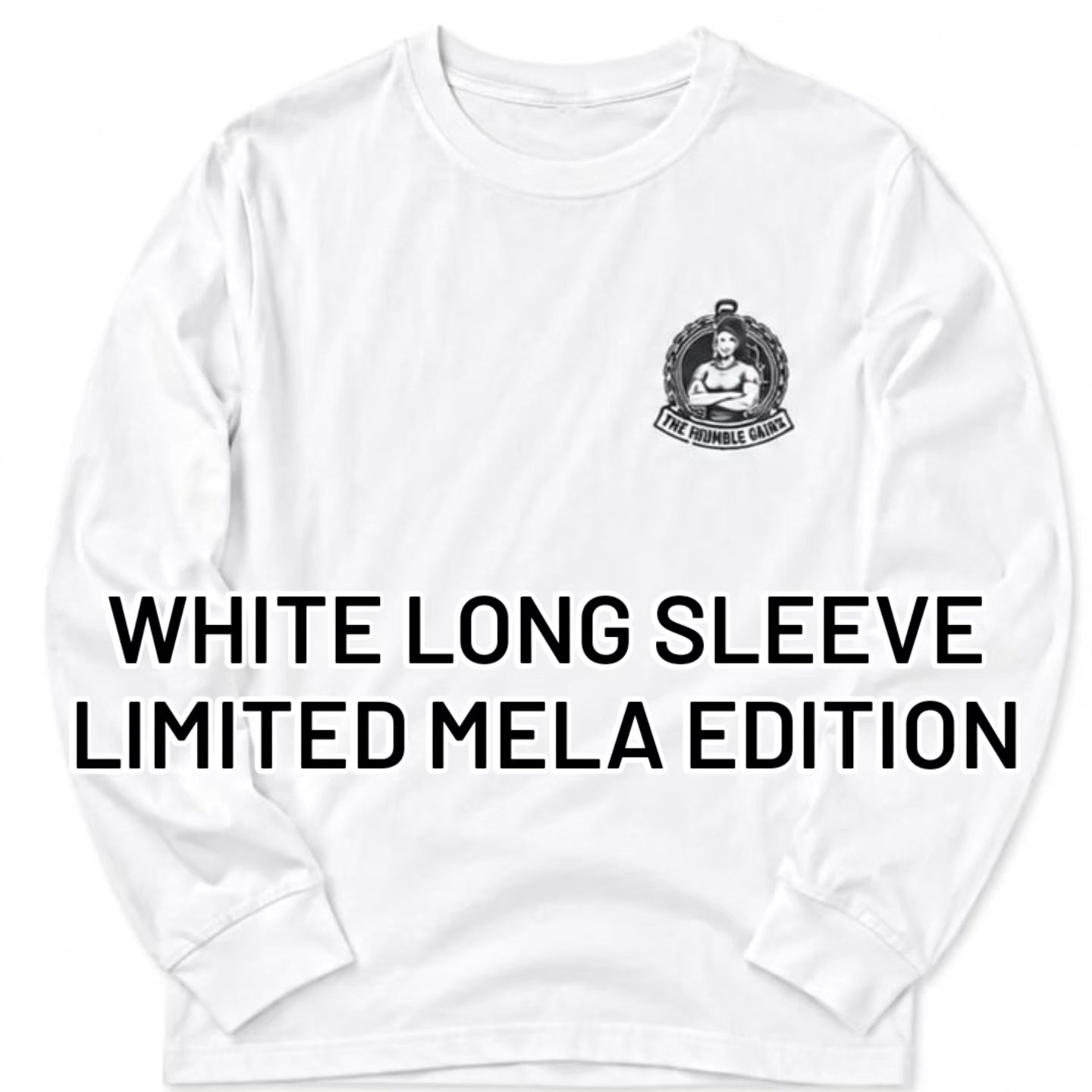 MELA LADDIES OVERSIZED SWEATSHIRT — OFF WHITE