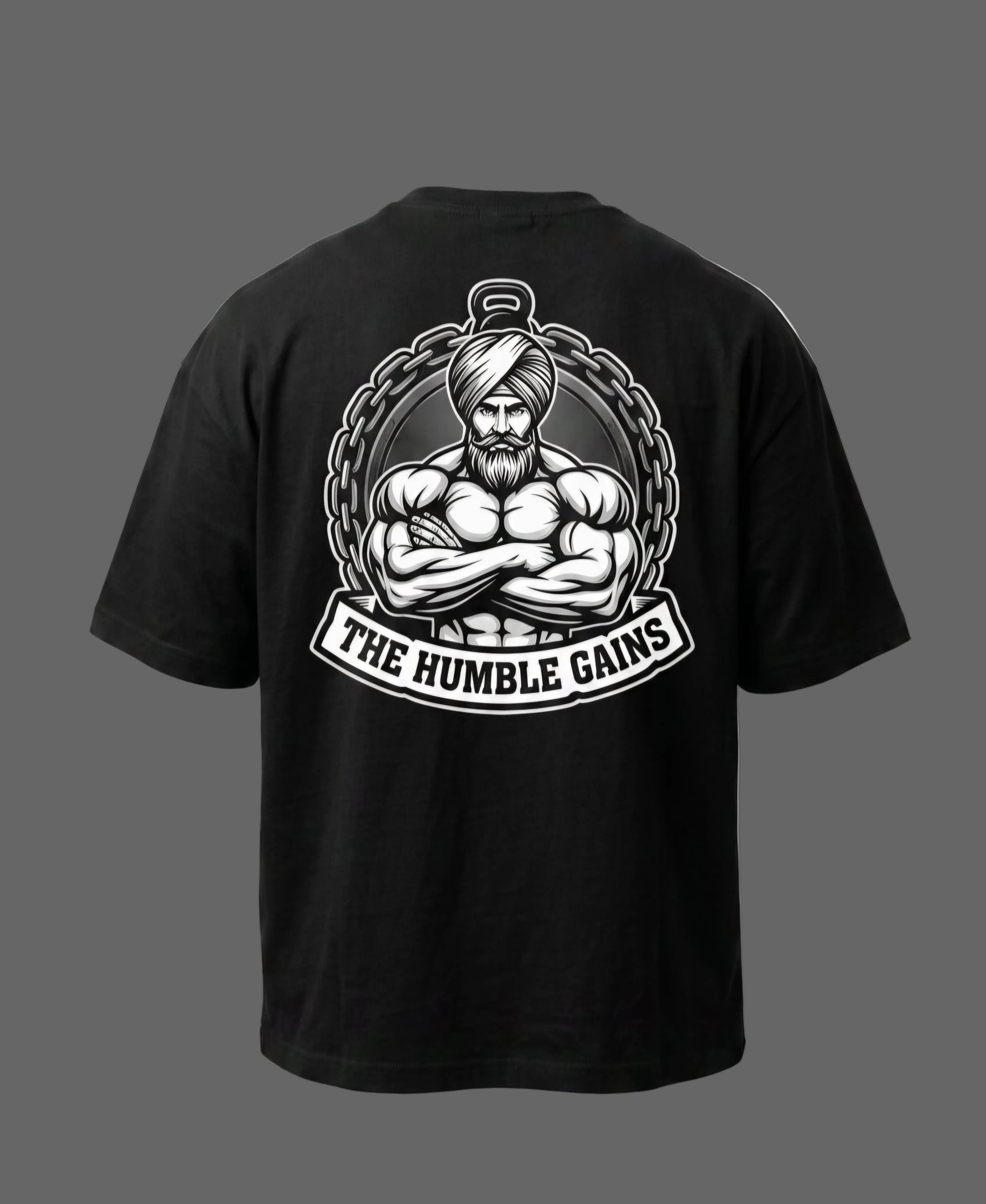 The Warrior V1 Oversized Tee - Vintage Black
