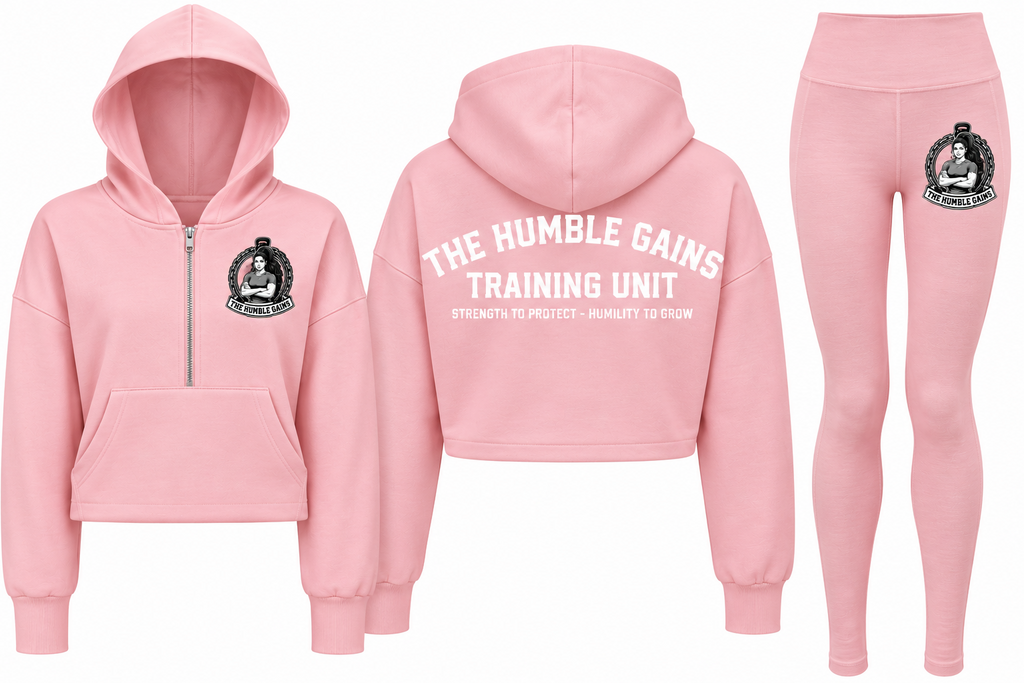 Women's Training Set – Cropped Hoodie & Leggings | The Humble Gains