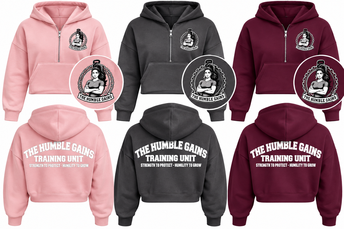 Women's Training Set – Cropped Hoodie & Leggings | The Humble Gains