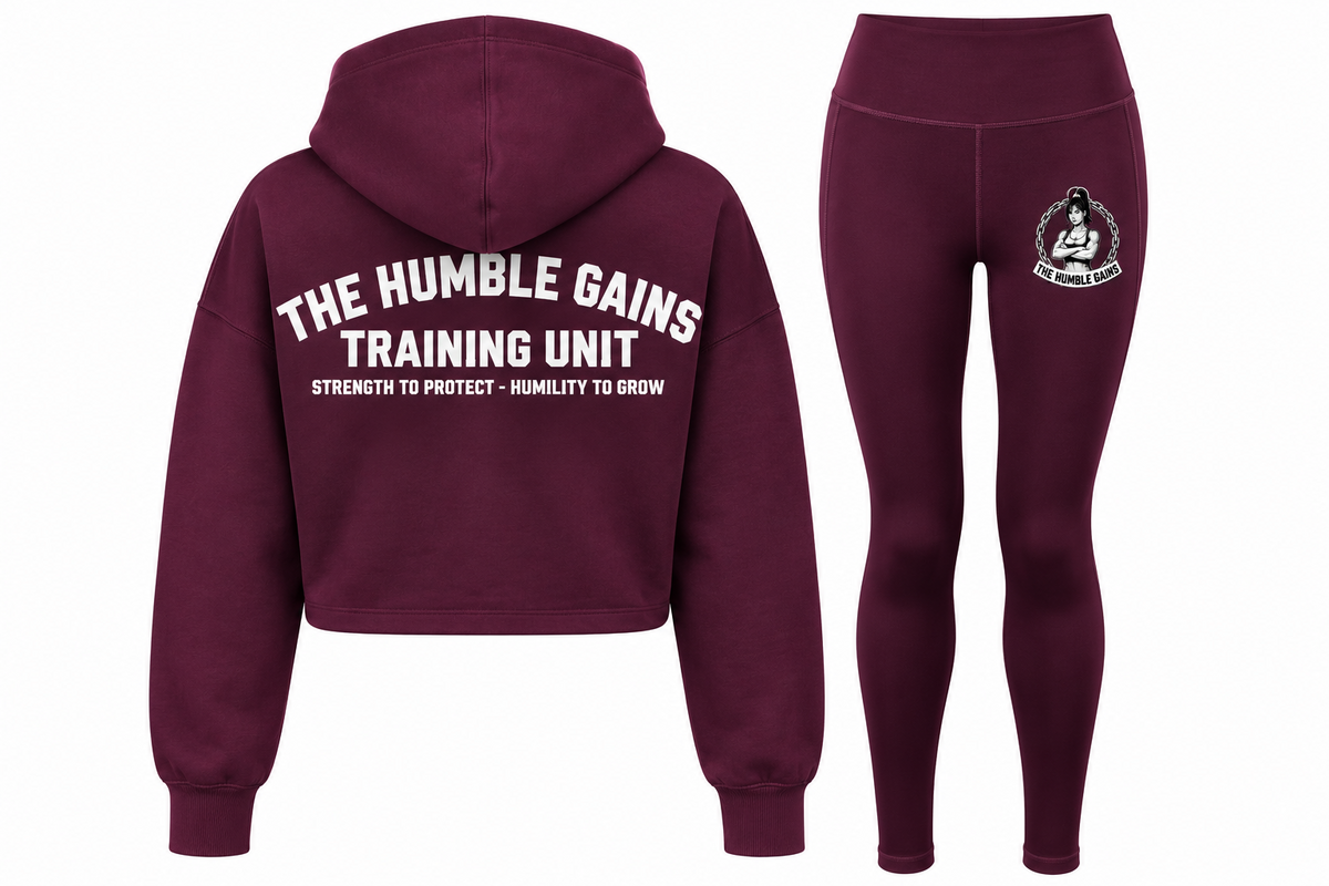 Women's Training Set – Cropped Hoodie & Leggings | The Humble Gains