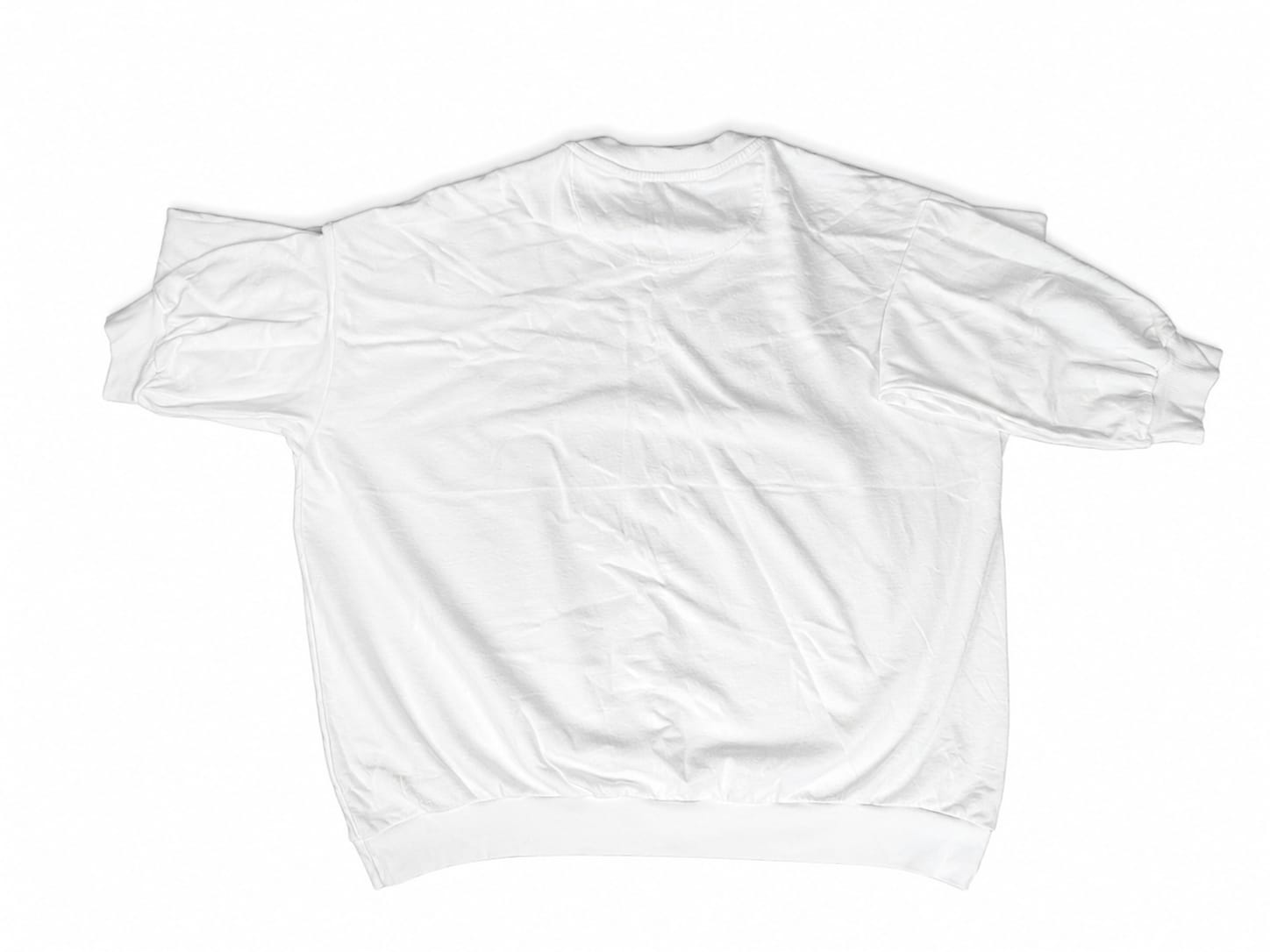 MELA LADDIES OVERSIZED SWEATSHIRT — OFF WHITE