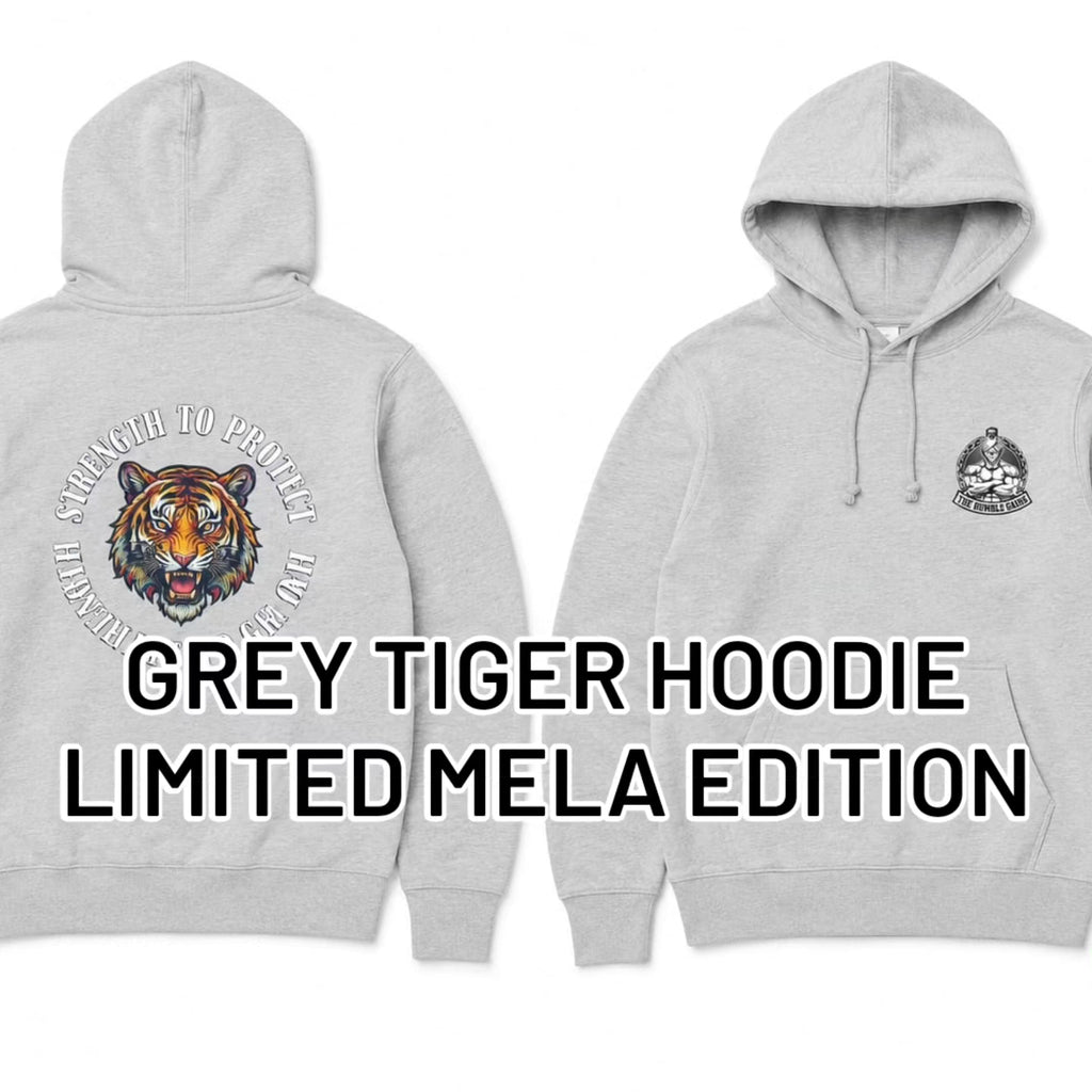 Mela Tiger Hoodie – Grey